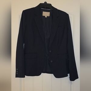 Banana Republic Black Pinstripe Blazer Size 6 Great Condition